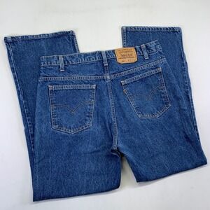 Vintage 90s Levis 517 Mens Jeans 38x30 Blue Denim Bootcut Made in USA Cowboy